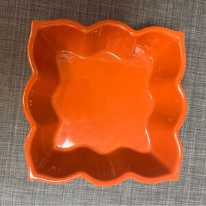 Orange Chantal talavera Square Baking Dish